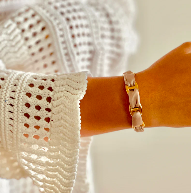 Bracelet Cynthia - Beige Rosé