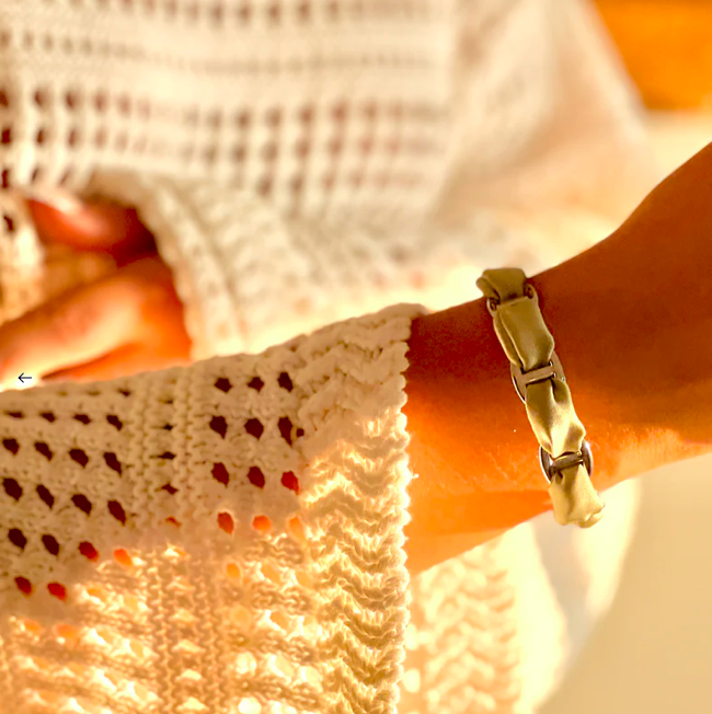 Bracelet Cynthia - Argent Olive